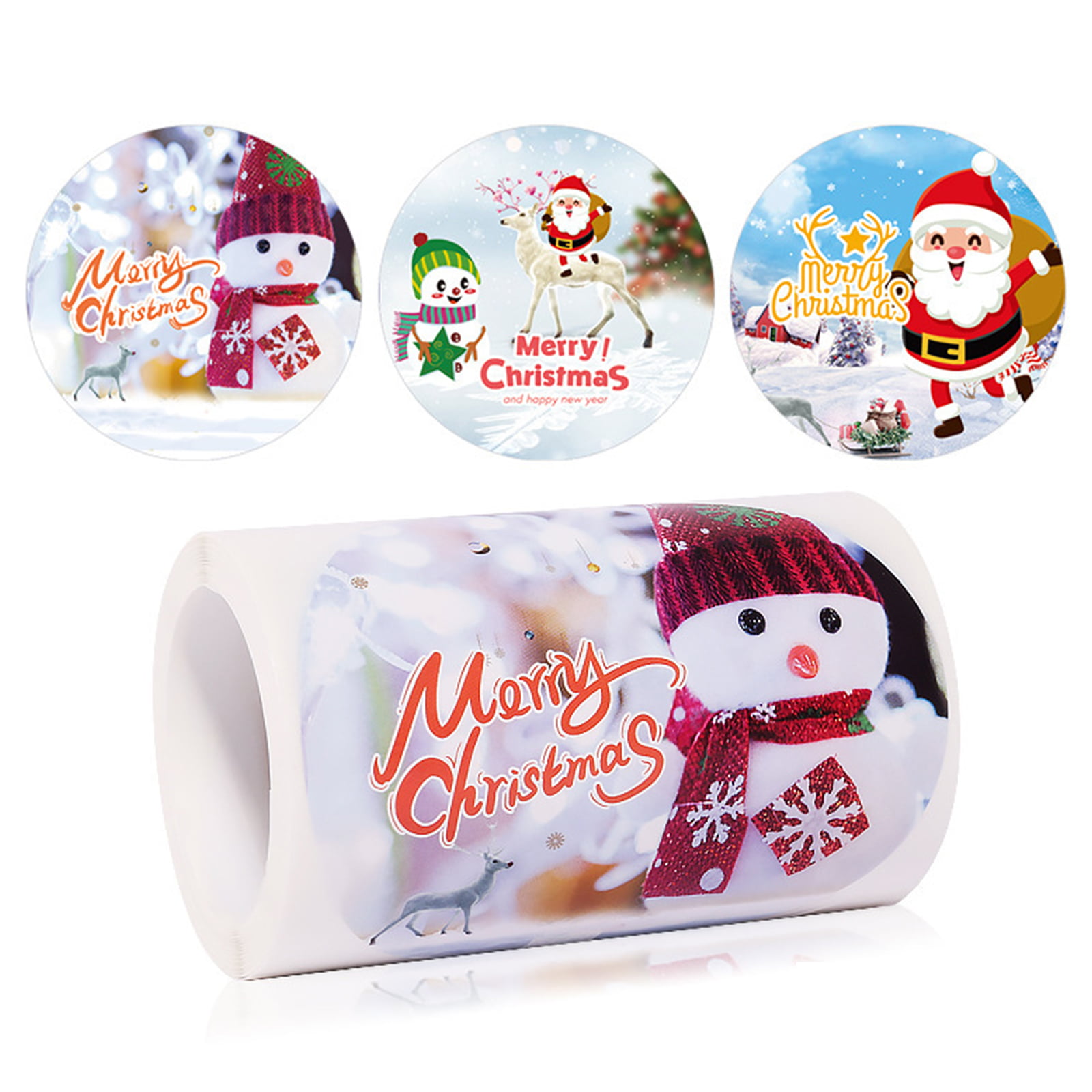 Christmas Sticker,2 inch150pcs 6 Designs Merry Christmas Stickers for  Envelope