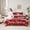 Maroon, variant on Homewish Buffalo Xmas Tree Twin Bedding Sets 7-Piece for Teen, Winter Snowflake Print Bedding Comforter Set, Vintage Christmas Theme Sheet Sets, Luxury Bedroom Decor