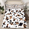 thumbnail image 2 of Homewish Chic Cheetah Print Queen Sheet Sets, Fashion Abstract Polkadot Flat and Fitted Sheet, Teens Adult Men Women Super Cozy Room Decor, 4 Pieces, 2 of 7