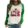 thumbnail image 2 of Mikilon T-Shirt à Manches Longues Imprimé Saint-Valentin Col Rond pour Femmes, 2 of 4