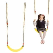Garosa Soft Board Swing Seat, EVA Soft Adjustable Board Swing Seat with Rope Children Fitness Hanging Swing Chair Toy, Board Swing Seat