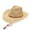 Beige, variant on Wyobmus Womens Summer Straw Sun Hats Wide Brim Panama Fedora Drawstring Beach Hat With Wind Lanyard Khaki