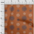 thumbnail image 1 of oneOone Cotton Poplin Fabric Spiral & Floral Block Print Fabric BTY 56 Inch Wide, 1 of 4