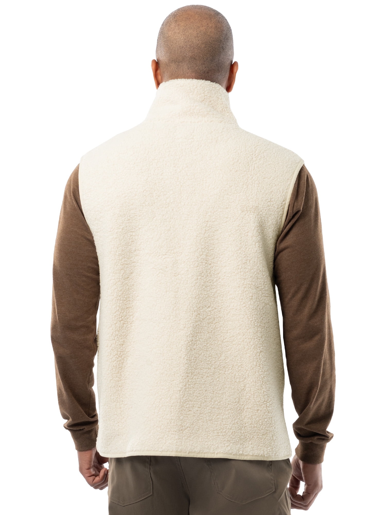 Wrangler Outdoor Men's & Big Men's Full Zip Burly Utility Hiking Sweater Vest, Size S-2XL