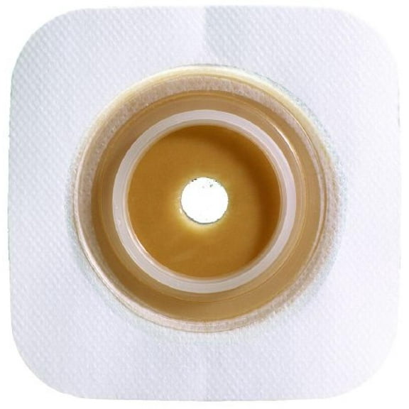 Sur-Fit Natura Ostomy Barrier, Pre-Cut, 4 x 4 Inch, Standard Wear, 45 mm Flange, 1-1/8 Inch Opening, 10 Count
