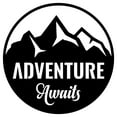 thumbnail image 3 of Round Adventure Awaits - Beautiful Solid Steel Home Decor Decorative Accent Metal Art Wall Sign, 3 of 3