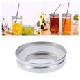 thumbnail image 3 of Regular Mouth Lids for Mason Jar Lids Plastic Storage Caps 70mm & Silicone Sealing Rings for Leak Proof Mason Jar Lids, 3 of 10