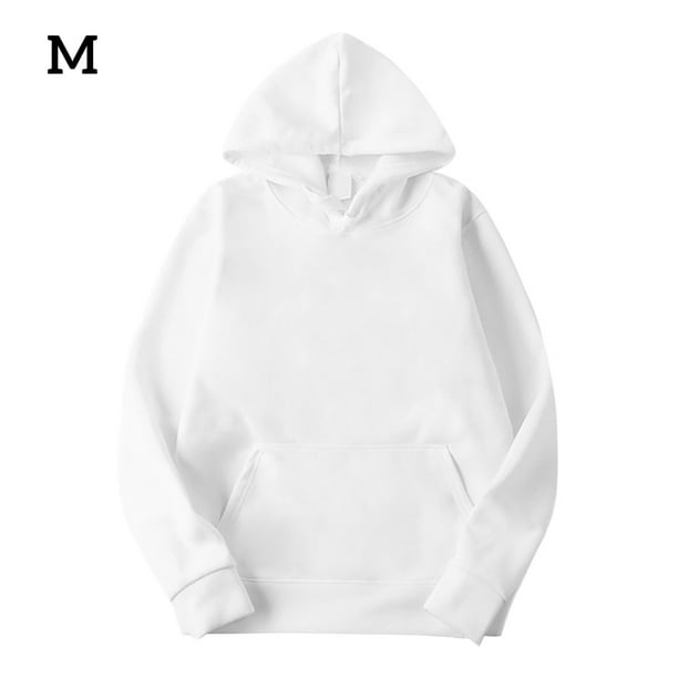 Sudadera con capucha Sudadera con capucha unisex de algodón Sudadera con capucha que absorbe el sudor Sudadera con capucha, Blanco, M Methold AP000776-13
