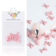 thumbnail image 2 of Pajarita rosa para uñas, dijes Kawaii 3D, decoración de diamantes de imitación de cristal, accesorios para uñas, suministros para diseños de manicura DIY, 20 piezas, 2 of 4
