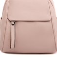 thumbnail image 2 of Women Backpack Large Capacity Fashion PU Leather Student Backpack (L Pink), 2 of 6
