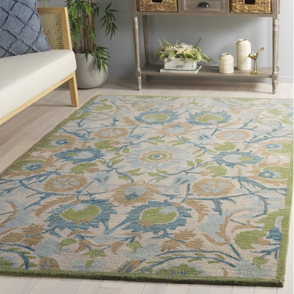 Safavieh Antiquity Raschelle Oriental Wool Area Rug, Ivory/Green, 4' x 6'