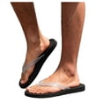 thumbnail image 1 of Dakaela Men's Flip Flops with Arch Support Summer Beach Thong Sandals Comfortable Quick Drying Slip on Slides Slippers for Men (10,Clear), 1 of 7