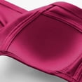 thumbnail image 3 of LOVZFMLL Soutiens-Gorge pour Femmes Soutien-Gorge Sans Couture Confortable Bouton Solide Décontracté Rouge 85B, 3 of 6