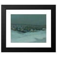 thumbnail image 2 of Henri Le Sidaner 14x12 Black Modern Framed Museum Art Print Titled - Snow in the Moonlight (1903), 2 of 5