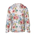 thumbnail image 2 of Lsque Rose Flowers UPF 50+ Lightweight Sun Protection Men's Women's Long Sleeve Shirt, Hoodie Performance -3X-Large, 2 of 9