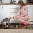 thumbnail image 6 of Black Mushrooms Butterfly Spring Kitchen Rugs Set, 17x29 +17x47, Cushioned and Non-Skid, Washable for Kitchen, Living Room, Office Gift for Friends, Family, 6 of 7