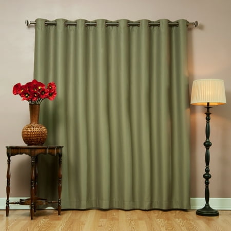 Quality Home Flame Retardant Wide Basic Blackout Curtain Olive
