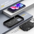 thumbnail image 4 of Case for iPhone 16,Military Grade [Built-in Kickstand] Magnetic Dual-Layer Heavy Duty Shockproof Protection TPU+PC Phone Case for iPhone 16,6.1 Inch 2024 (Black), 4 of 16