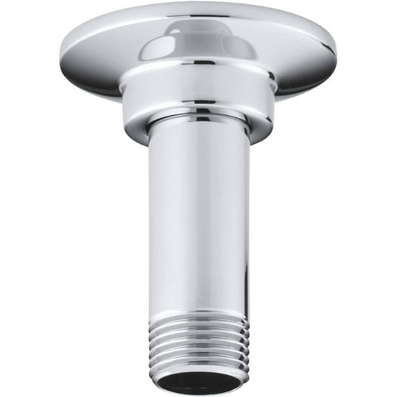 CintBllTer K-7396-CP 3-Inch Straight Ceiling-Mount Showerarm and Flange, Polished Chrome