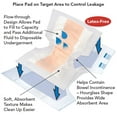 thumbnail image 2 of Tranquility TopLiner® Disposable Absorbent Booster Contour Pads for Bowel Incontinence - Contour (21.5" x 13.5") - 12 ct, 2 of 7