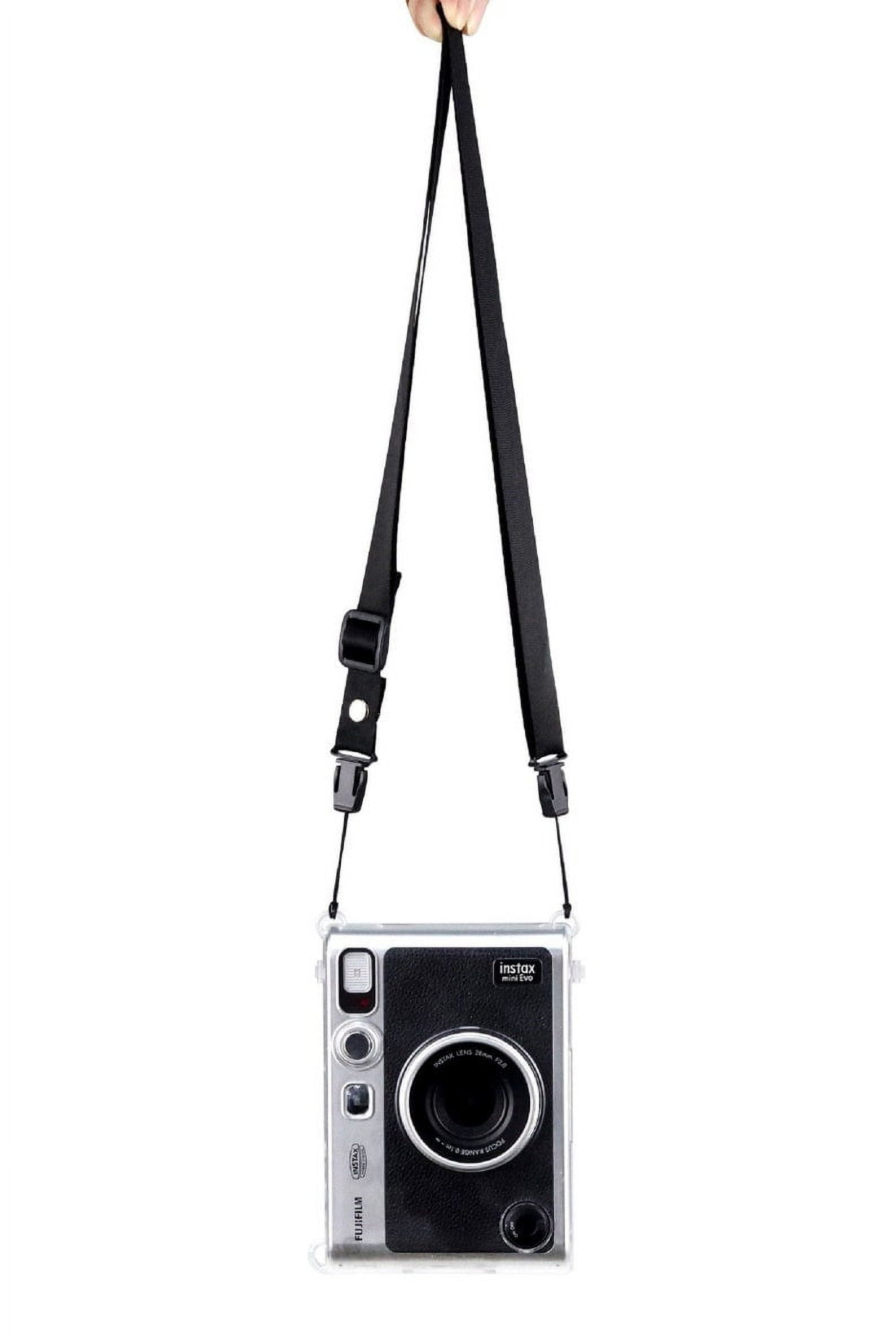 Epicgadget Case for Fujifilm Instax Mini Evo Camera with Adjustable  Shoulder Strap - Instax Mini EVO Camera Pouch Bag Premium PU Leather Travel  Carrying Bag for Instax Mini Evo Instant Camera (Black) 
