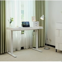 KOWO 48" K309 Electric Height Adjustable Standing Desk with Drawer, White