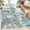 Blue/Gray, variant on GlowSol 2x6 Kitchen Runner Rug Modern Abstract Area Rug Colorful Rug Anti-Slip Non-Shedding Rug Runner Foldable Carpet for Laundry Room, Orange/Gray