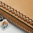 thumbnail image 3 of Jack Russell Terrier Dog Watercolor Style Faux Leather Square Keychain, 3 of 7