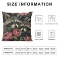 thumbnail image 5 of BANET Throw Pillow Cover, Head Roses Soft Square Cushion Case Covers Home Decor for Couch Sofa Bedroom Car Office Pillowcases 22x22in, 5 of 5