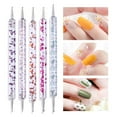 thumbnail image 3 of UDIYO 5Pcs/Set Nail Pen Long Lifespan Easy to Use Acrylic Double-Head Nail Art Drawing Liner for Beauty, 3 of 7