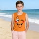 thumbnail image 5 of Camisolas de cuello redondo para niños pequeños y niños a la moda, lindas camisetas con estampado degradado, parte inferior suave sin mangas, camisetas para niñas, 5 of 6