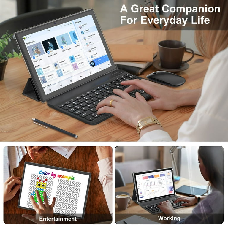 CRELANDER Android Tablet 10.1 Inch with SIM Card Slot 4G LTE