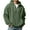 Army Green, variant on Full Zip Hooded Sweatshirt for Men – Lightweight Casual Long Sleeve Athletic Jacket with Front Pockets, Comfortable Texture Pullover for Outdoor Wear & Workouts