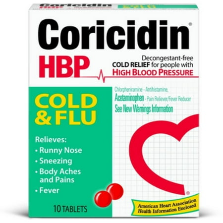 Coricidin RAP Rhume et grippe comprimés, 10 ch (Pack de 6)