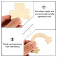 thumbnail image 5 of Soimiss 50Pcs St Patricks Day Party Decorations Wood Decorative Slices Wooden Lubricious Craft Projects, 5 of 5