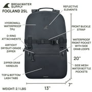 Breakwater Supply 100% Waterproof Submersible Fogland 25L Backpack with Laptop Storage and Airtight Zippers