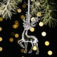 thumbnail image 1 of Adorno navideño de reno acrílico – Decoración transparente colgante para árbol, colgante en forma de cristal para decoración navideña, pequeño detalle festivo duradero, de una sola pieza, 1 of 3