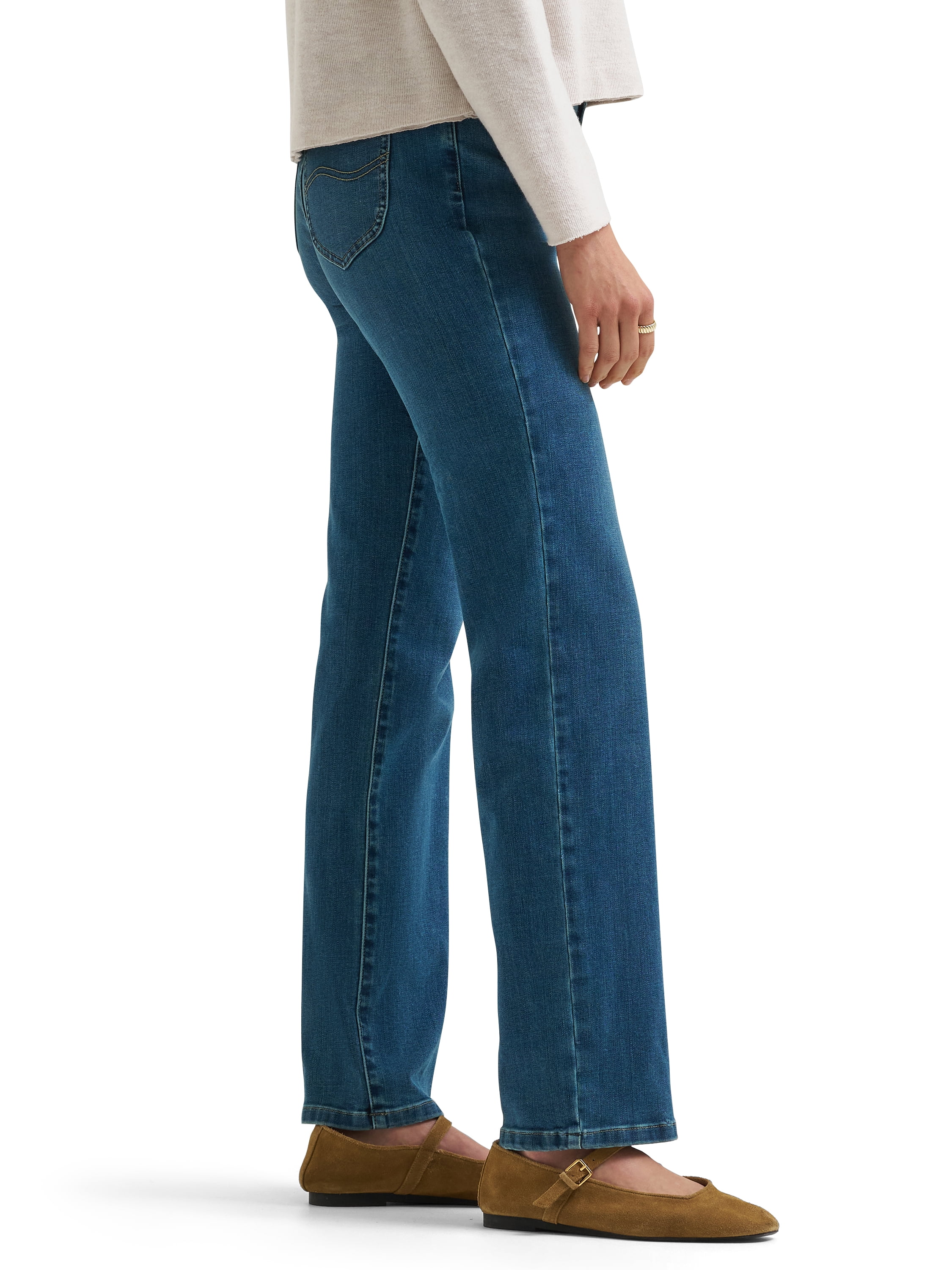 Lee® Women's and Plus Mid Rise Straight Leg Core Denim Jeans