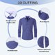thumbnail image 3 of Blusa y camisa de manga larga con cuello vuelto para hombre, cárdigan a rayas con cuello vuelto, camisa de botones de estilo profesional, blusa de poliéster para hombre, 3 of 3