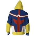 thumbnail image 2 of Cosplay Life My Hero Academia Cosplay Hoodie Boku No Hero Anime Drawstring Pullover Sweater Kangaroo Pockets For Unisex Adult (ALL MIGHT, M), 2 of 3