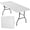 White, variant on 6FT Portable Folding Table, Heavy-Duty Half-Fold Table for Parties, Backyard Events, Catering & Office - Sturdy Multi-Purpose Outdoor Table with Handle