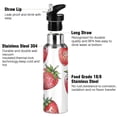thumbnail image 3 of ALAZA Strawberry Water Bottle Insulated Flask Stainless Steel Straw Lid 20 oz, 3 of 6