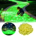 thumbnail image 1 of Glowing Pebbles for Garden Luminous Stones Night Light Outdoor Fairy Decorative Aquarium Tank Rocks, 1 of 3