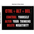 thumbnail image 5 of Black Red and White Motivational CTRL+ALT+DEL Classroom Positive Quotes Inspirational Poster Canvas Prints Wall Art for Office Living Room Home Decorations, 5 of 6