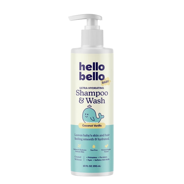 Champú para bebé Hello Bello 295 ml Aroma a Coco y Vainilla