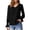 Black, variant on biudgviw Fall Tops for Women Trendy V Neck Ruffle Long Sleeve Solid Color Shirts Lounge Vacation Basic T-Shirts