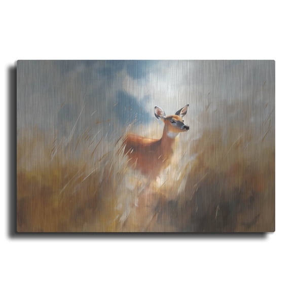 Luxe Metal Art 'Deer' by Svetlana Aleynikova Metal Wall Art, 16" x 12"