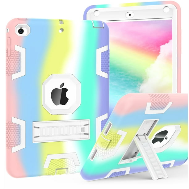 Funda CCMAO para iPad Mini 5/4, 7,9 pulgadas, a prueba de golpes, arcoíris