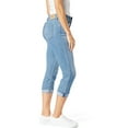 thumbnail image 4 of Levi Strauss Signature Women's and Women's Plus Mid Rise Capri Jeans, 25" Inseam, Sizes 2-28, 4 of 4