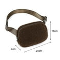 thumbnail image 4 of Belt Bag Multi-functional Zipper Plush Adjustable Strap Pure Color Unisex Style Fanny Pack Shoulder Waist Pack for Outdoor, 4 of 11